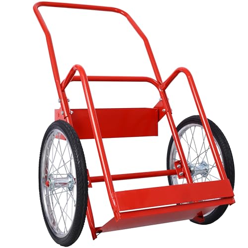 Carretilla para dos cilindros con ruedas neumáticas 20" miniatura 1