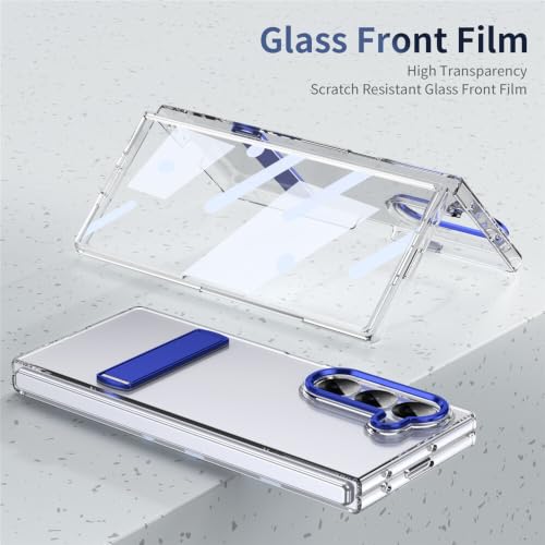 Coque antichoc Samsung Galaxy Z Fold 8 orange avec béquille métallique et film écran - 2