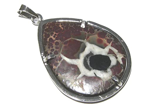 Pendentif Septaire argent 925% : oubliez les bijoux fragiles avec cette pierre robuste