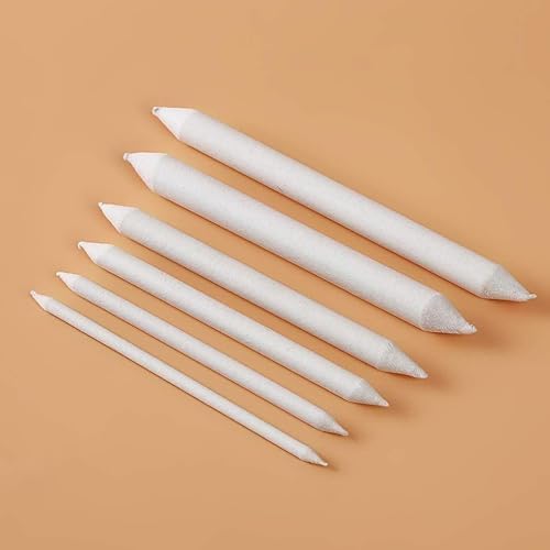 6 Pcs Artist Blending Stump Drawing Blending Stick Smudging Stump Art Smudger Drawing Pastel Smudger Fashion Professionals Crafts