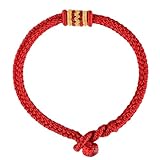 Gatuida Pulsera de Hilo Rojo Trenzado Hecha a Mano para Mujer, Símbolo de Suerte, Diseño Sencillo y Fácil de Usar, Adecuado para Aniversarios y Cumpleaños