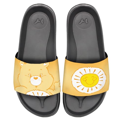 Popfunk Care Bears Funshine Bear Unisex Adult Slides Sandals Officially Licensed Hypd Slydr Switch™