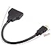 HDMI Cable Splitter 1 in 2 Out HDMI Adapter Cable HDMI Male to Dual Female 1 to 2 Way, Support Two The Same Size TVs at The Same Time, Signal One in Two Out 1080P Mirror Only Can't Extend Display