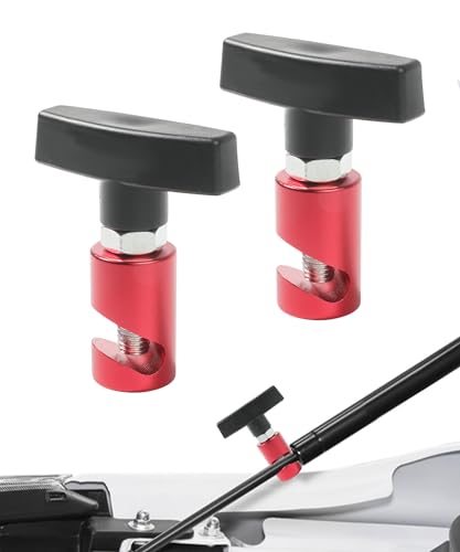 PAIYUE 2PCS Hood Strut Clamp Car Accessories Automotive Replacement Hood Struts Lift Support Automotive Tools Car Lift Support Retaining Clip Designed for Most Automotive Hoods Trunks (Red)