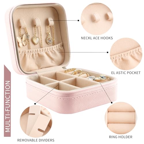 Coffret bijoux en cuir synthétique blanc de qualité supérieure pour femme - 4