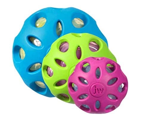 JW Bola Crackle Ball Para Cães, Verde, Medio