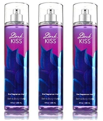 Bath & Body Works Signature Collection Dark Kiss Fine Fragrance Mist, 8 Fl Oz (3-Pack)
