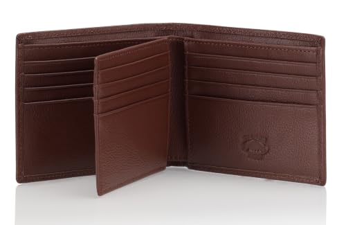 Image of Stealth Mode Leather Bifold Wallet for Men With ID Window and RFID Blocking