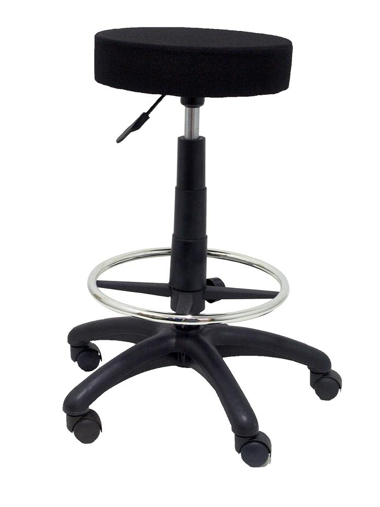 5 Star Tokio - Taburete giratorio con elevación a gas, 72 cm, color negro