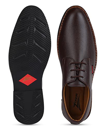 Image of Zixer Synthetic Leather Mens Formal Shoes || Office Formal Shoes Men Stylish|| Formal Shoes for Men Patent Leather Lace Up Party Formal Shoe
