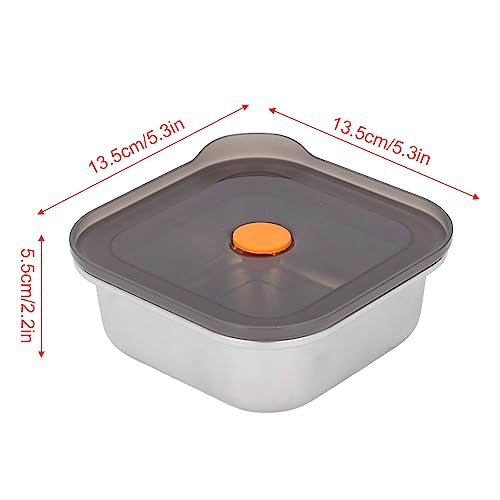 Fybida Metal Bento Box, Vacuum Sealed Stainless Steel Lunch Box Multifunctional Sinking Lid For Restaurant(#1) #TOP6