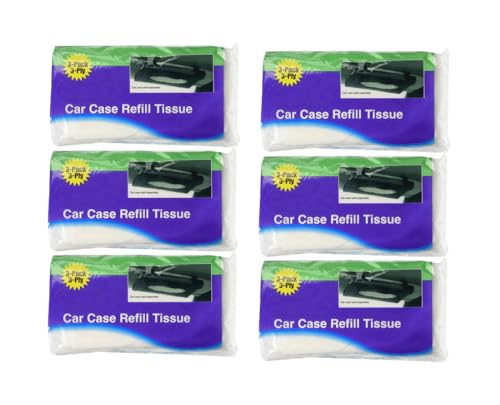 Car Case Visor Refill 3 Ply Tissue Wipes 18Refills (6 Bags) image 5
