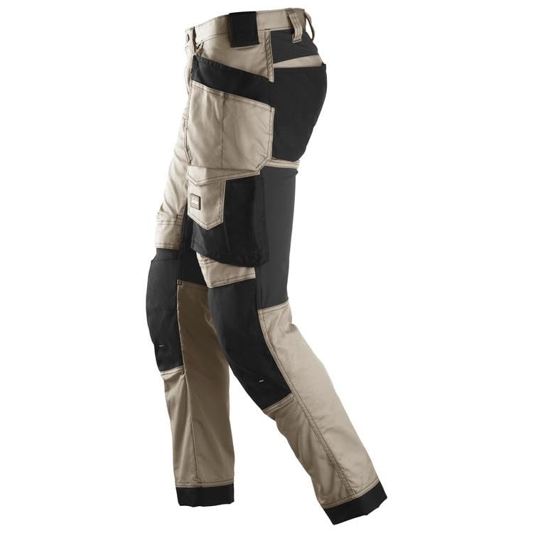Snickers Workwear Męski kombinezon roboczy No Aplica, Khaki/czarny, 34W / 34L, Khaki zielony/czarny, 34W / 34L