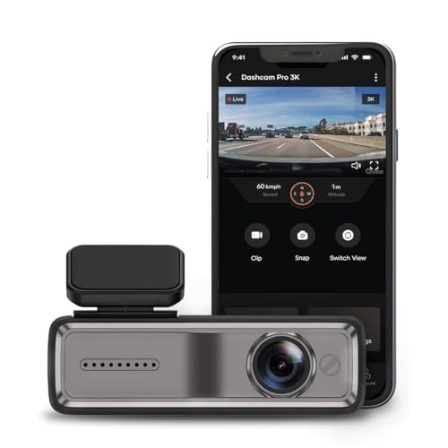 Image of PRONOD 2K Dash Cam for Car | Dashcam for Car with Mic- Full HD Resolution, Night Vision, WiFi App Control, G-Sensor, 24H Parking Mode, Loop Recording,- Supports 128GB, Free Hardware Kit