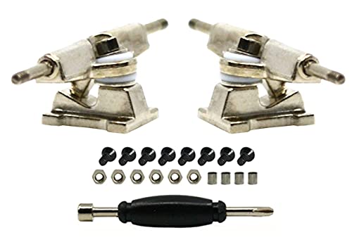 Teak Tuning Prolific Complete Fingerboard - Pro Board Shape And Size, Bearing Wheels, And Trucks - 32Mm X 97Mm Handmade Wooden Board - The Crimson Classic Edition #TOP5