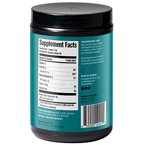 Perfect Keto Salted Caramel MCT Powder