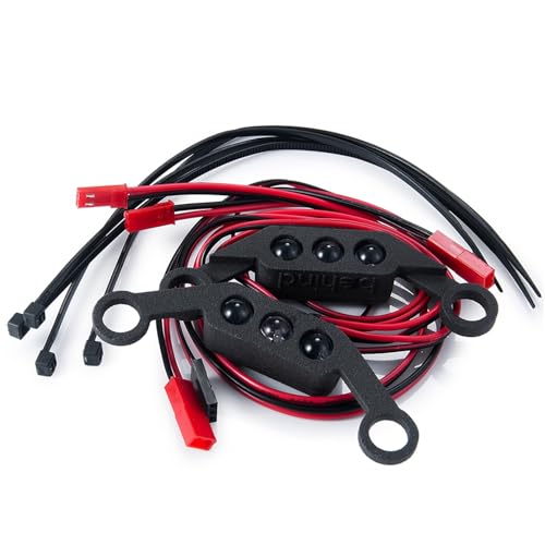 Luces para RC WideMAXX kit de faros delanteros y traseros 1/10 upgrade