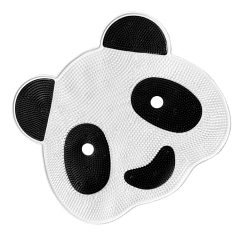 Didiseaon Foot Washer for Shower Floor Shower Foot Scrubber Back Exfoliating Scrubber Long Brush for Cleaning Shower Cartoon Panda Back Scrubber