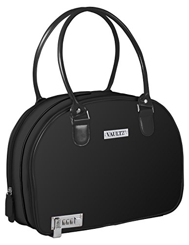 Vaultz Locking Makeup Case, The Weekender, Black (VZ03746)