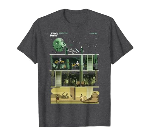 T-shirt Star Wars Return Of The Jedi 8-Bit idéal pour vos soirées gaming et le quotidien