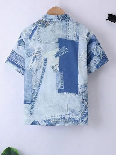 Image of TAGAS Boys' Shirt|Casual Short Sleeve Shirts for Kids | Button-Down Summer Shirts | Regular Fit Stylish Wear