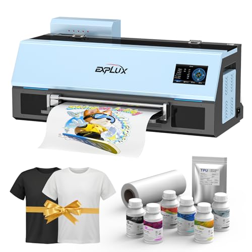 Image of EXPLUX A3 DTF Printer XP600 Printhead C13 | Scheduled Auto-Cleaning, Built-in White Ink Circulation, 5 inch Touchscreen, 5-Min Fast Printing, for Startups & Small Businesses
