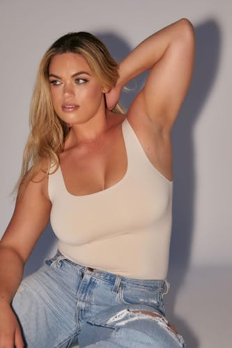 Almere Everyday Essential Double Lined Basic Tank Bodysuit for Women