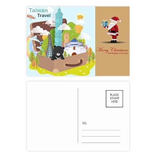 Cartes postales de Père Noël en Chine Taiwan Travel 101 lot de 20 illustrées
