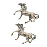 Symbole de réussite : cette figurine de cheval, représentant la richesse, s’inspire du symbolisme des statues du zodiaque chinois. elle constitue un ajout significatif aux environnements professionnels et aux bureaux à domicile. cheval au galop en métal, décorations équestres