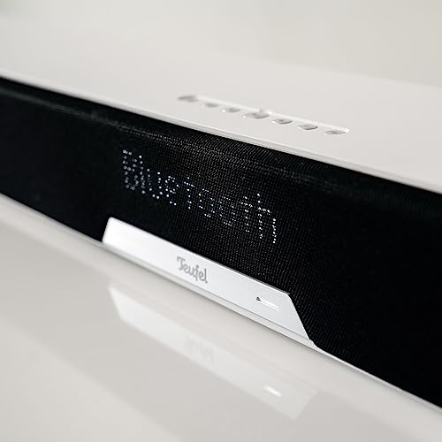 Teufel CINEBAR LUX Soundbar mit Integriertem Subwoofer, Dolby Audio, Dynamore 3D-Cineastischer-Klang, LAN, WLAN, Multiroom, Bluetooth, HDMI 3D ARC CEC - weiß – Bild 4