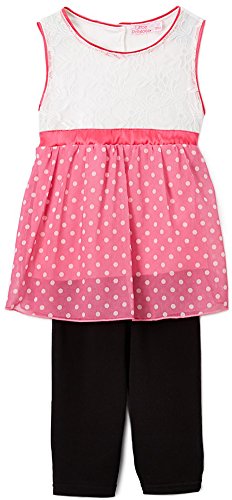 Image of ToBeInStyle Girl's Sleeveless Tank Top & Leggings 2 Piece Outfit Casual Dress Style Set