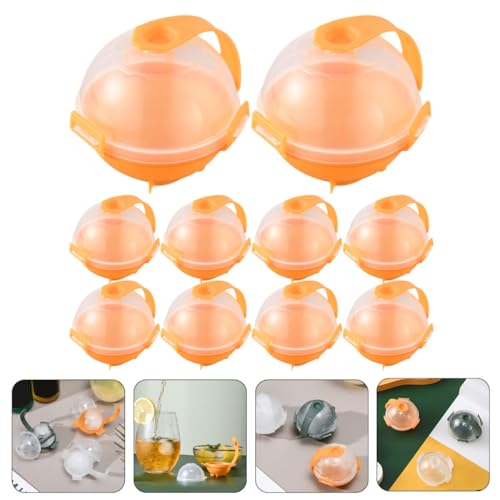 Set 10 Moldes Esféricos para Hielo Color Naranja miniatura 6