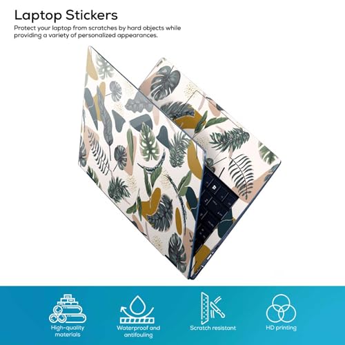 Image of Galaxsia Floral D34 Full Body Vinyl Laptop Skin /Sticker /Cover Upto 15.6 Inches Laptops Laminated-Removable-HD Quality Compatible for Hp-Dell-Sony-Lenovo-Asus etc.(15x10 Inches)
