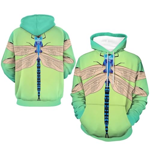 Sweatshirt libellule finitions soignées pull à capuche haut de gamme S - 7