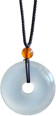 URED Genuine Jade Pendant Necklace for Women Chinese Feng Shui Pendant Healing Wealth Good Luck Pendant Woman Natural Jade Stone Pendant Necklace Woman Wedding Birthday Present