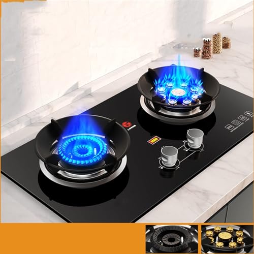 Placa de cocina portátil para camping y hogar estufa de gas natural con encendido piezoeléctrico