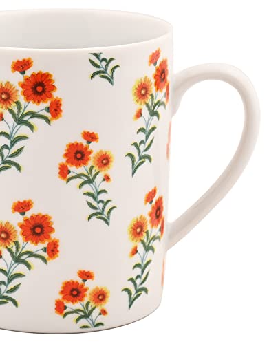 Image of Hitkari Porcelain Coffee Mug - Set of 2, White, 350ml
