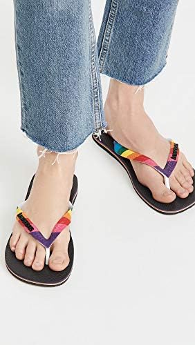 Havaianas Women's Top Pride Strap Flip Flop Sandal, Black, 7-8 | Image 2