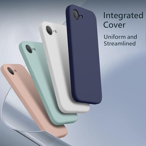 Image of FireNova Magnetic for iPhone 17e Case /iPhone 16e Case, Compatible with MagSafe, [Silicone Camera Protection] Microfiber Lining Phone Case, 6.1 inch, Navy Blue