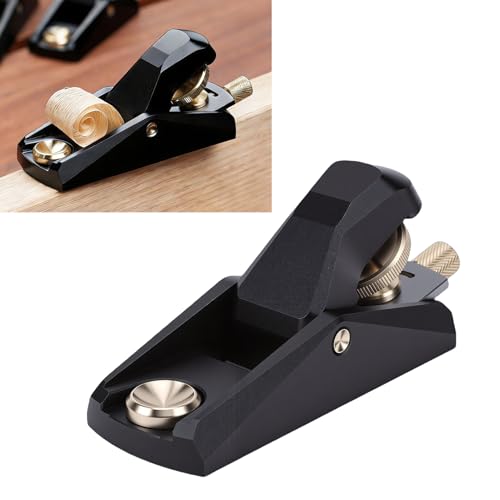 Jectse Mini Raboteuse à Bois, Raboteuse Manuelle pour le Travail du Bois, pour la Coupe, le Rabotage du, L'artisanat, Corps Professionnel en Fonte Ductile, Profondeur de Coupe