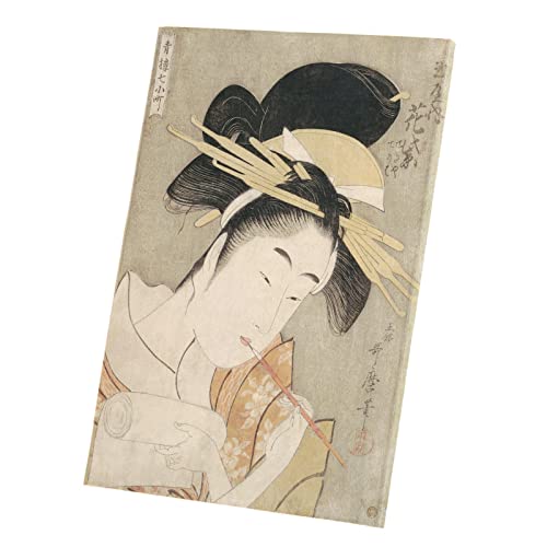 Tableau décoratif Geisha pour habiller un mur blanc sans âme