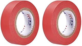 uxcell Insulating Tape 19mm/0.74inch Width 14.5M/47.5ft Long 0.15mm Thick PVC Electrical Tape Rated for Max. 400V 80C Use Red 2pcs