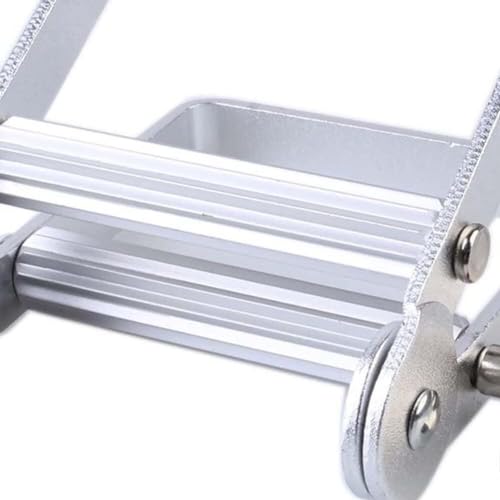 Generic Tube squeezer extruder Toothpaste dispenser Aluminum toothpaste Gray hair dye Hand cream Home washroom Saving convenience Silver