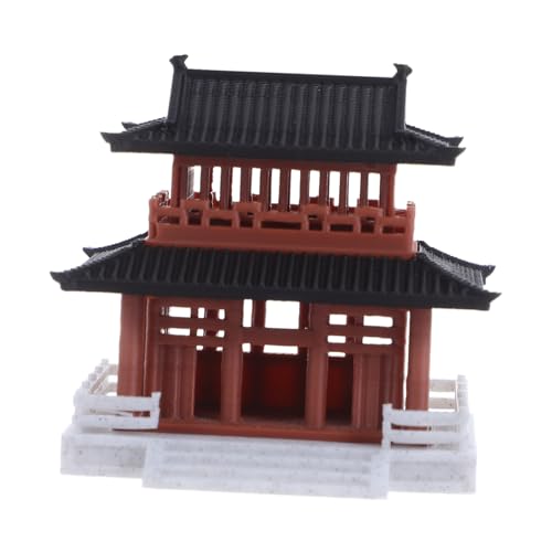 DOITOOL Miniatura Padiglione Vintage in Stile Asiatico per Bonsai e Acquario Scultura Decorativa Compatta per Micro Paesaggi e Casa delle Bambole