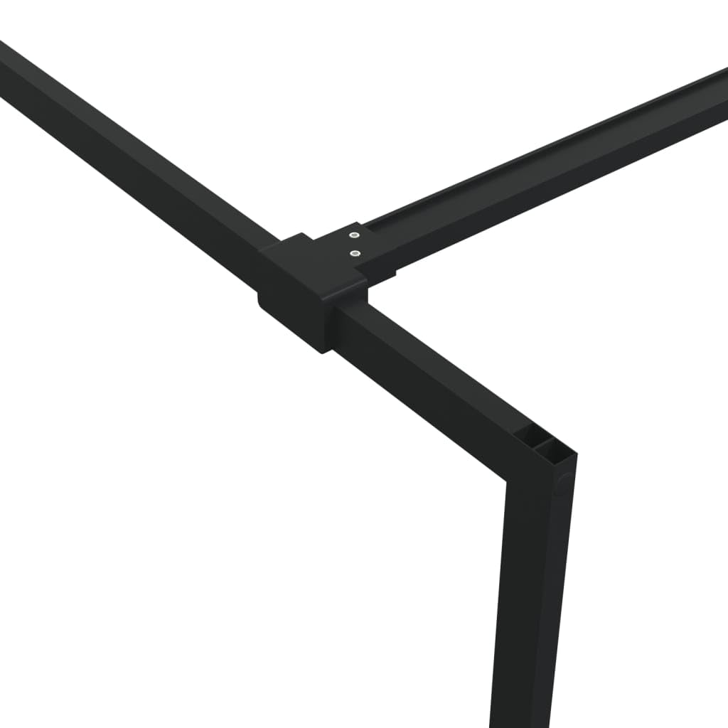 Mampara de Ducha Vidrio ESG semiesmerilado Negro 100x195 cm, Mampara Bañera, Mampara Baño Ducha, Cabina De Ducha, Mampara Baño 152107