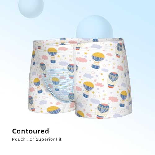 Boys' Cotton Boxer Brief Soft Underwear-Hot Air Balloon4