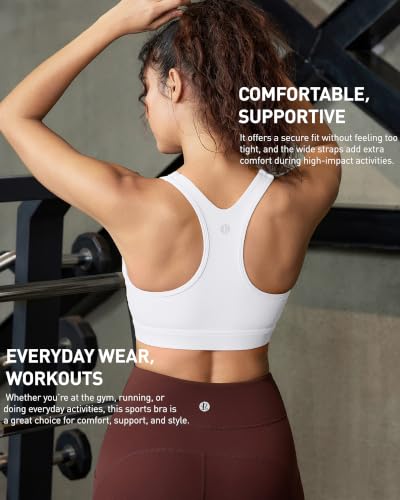 Image of RUNNING GIRL High Impact Sports Bra,Racerback Sports Bras for Women High Support Molded Cup Workout Bra with Sewn in Pads