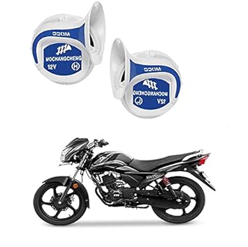 Olmeo Mocc 18 in 1 Digital Tones Bike Magic Horn Set of 2- For TVS Victor New