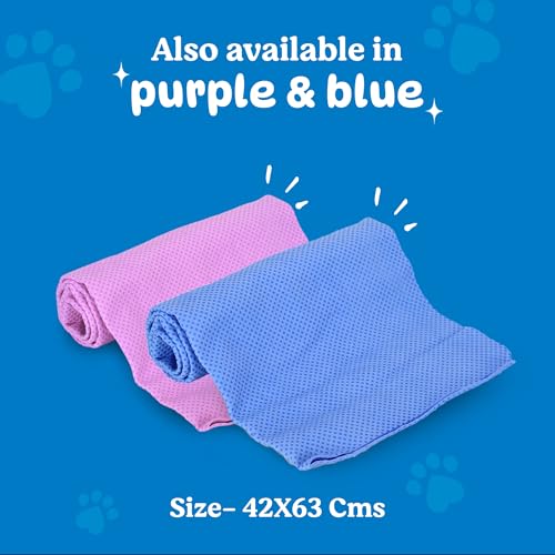 Image of BASIL Microfiber Ultra-Soft, Quick-Absorbent & Cooling Towel for Pets | Eco-Friendly, Fast-Drying Bathing Towel for Dogs & Cats of All Breeds | Perfect for Travel & Outdoor Uses | Green | Pack of 2
