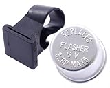 Blinkrelais 2 Pol, 6V 17W Alu universal inklusive Haltegummi, Motorrad, Quad